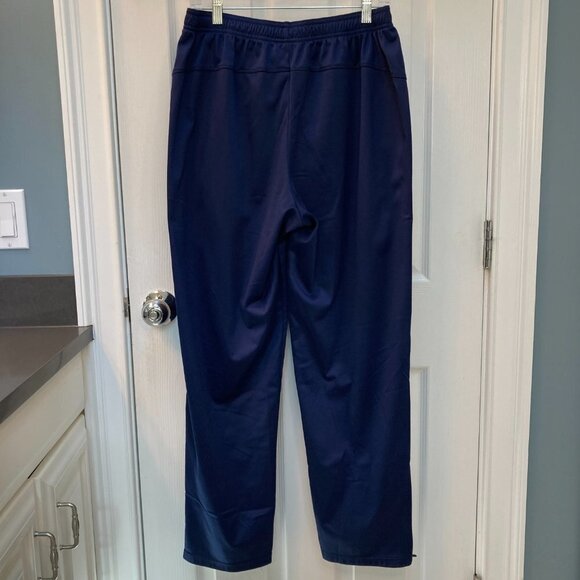 Nike Dark Blue Athletic Track Pants Dual Zip Leggings Size Large - Picture 5 of 6